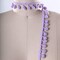 2 Yards Lavender Pom Pom Fringe Trim for Summer Dresses Hats and Bags